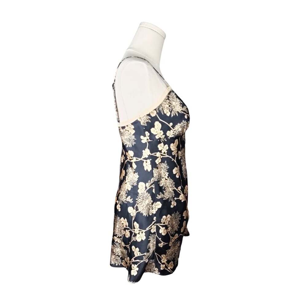 Victoria's Secret Floral Satin Tie-Front Babydoll Slip Nightie Sz. XS - Picture 2 of 5